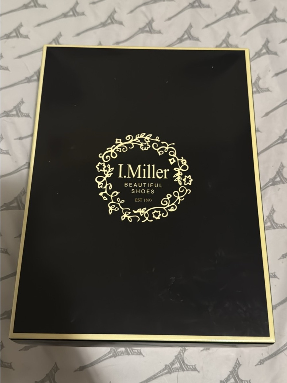 I.Miller Women's Heels - Black and Gold Packaging